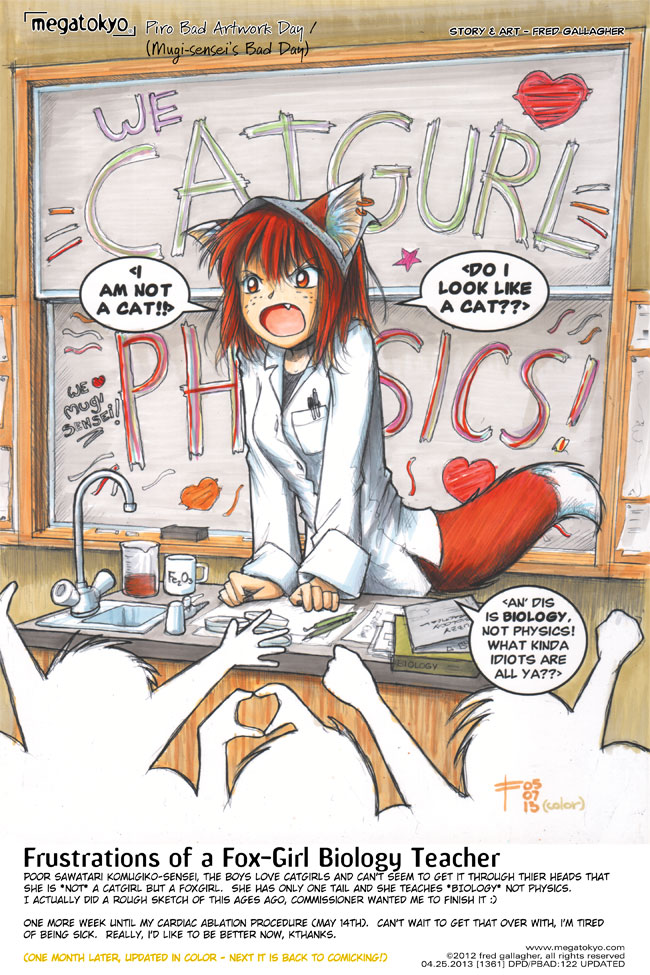 strip #1361: PBAD-Frustrations of a FoxGirl Biology Teacher