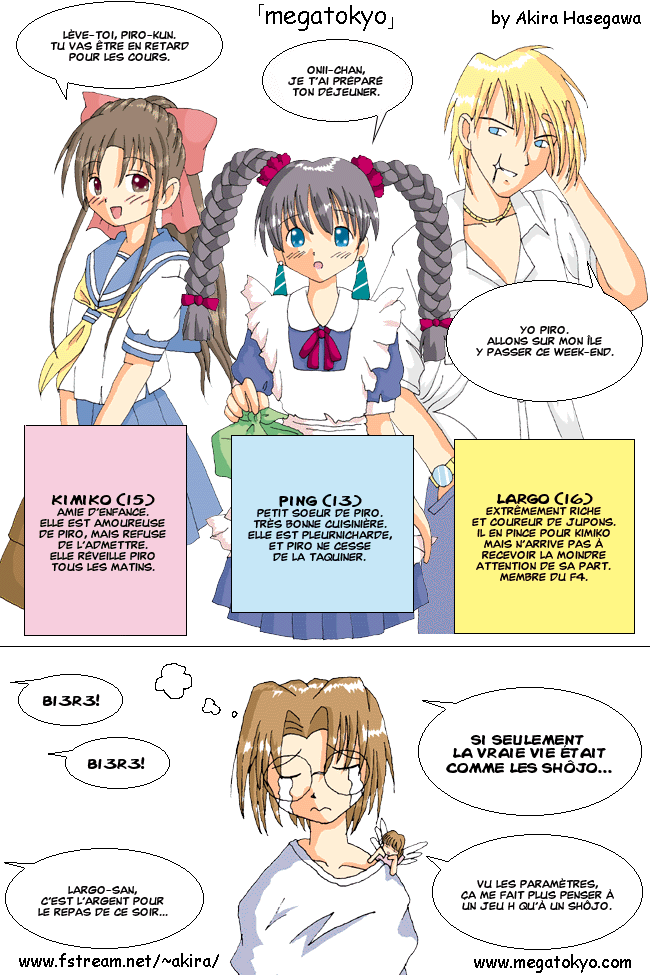 planche #143: Gagnant du concours : Megatokyo, version Shôjo